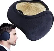 [Generic] Winter Ear Muffs - Unisex Ear Muffs, Furry Ear Warmers | Winter Comfortable Outdoor Gear Earmuffs, Keep Your Ears Warm, Knitted Furry Earmuffs for Fishing Skiing Camping (12 * 12 * 5.5cm)