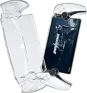 Protective Case for Sony Playstation Portal, PS5 Portal Case with Ergonomic Grip, PC Material Never Yellow, Military Grade Protection Cover Case for Playstation Portal Remote Player Game Case (Clear)