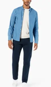Dockers Blue Ultimate Chino Straight Fit Pant Size W34 X L30
