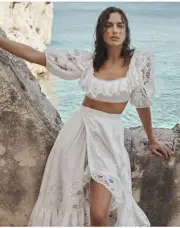 ZIMMERMAN LULU SCALLOP WRAP SKIRT