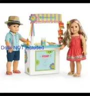 New American Girl Snack Stand~Play Food Money~Bottles Nachos~18 inch doll size
