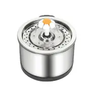 Stainless Steel Cat Water Fountain 2.5L Quiet Pump With LED Light Pet Drinking Electric Dispenser Bowls Cats Drinker Pet Feeder