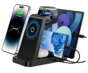 Wireless Charger for iPhone - 5 in 1 Charging Station for Multiple Devices
