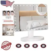 Extra Large Lighted Vanity Makeup Mirror with 35 LED Lights & 10X Magnification