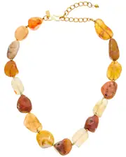 Kenneth Jay Lane 22K Plated Graduated Necklace
