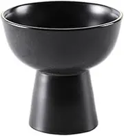 Kichvoe Japanese Style Retro Ceramic Dessert Cup Tall Yogurt and Ice Cream Bowl Smooth for Easy Cleaning for Baking and Serving Sweets Dark Tableware for Home Use