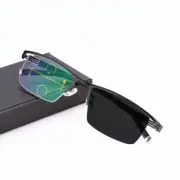 Transition Progressive Reading Glasses Male Multi-focal Magnifier Photochromic