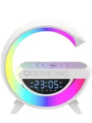Bluetooth Speaker LED Night Light Wireless Phone Charger Alarm Clock Decor Gift