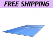 Compact 4-Piece Ping Pong Conversion Top with Net Set - Fits Billiards Up to 9FT