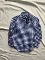 Chaps Toddler Boys Collared Button Up Blue NWT 4T