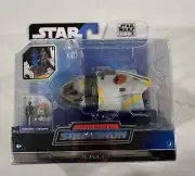 Star Wars Micro Galaxy Squadron Phantom 2 W/ Kanan Jarrus & Chopper READY 2 SHIP