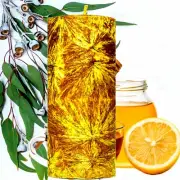 Eucalyptus Lemon & Honey Scented Pillar Candle Choose Colour/Size Hand Crafted
