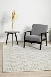 Rug Culture Off White & Natural Geometric Textured Rug