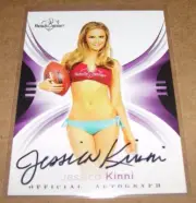 2015 Benchwarmer JESSICA KINNI Signature Series #62 Black Ink Auto Rock of Love