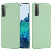 For Samsung Galaxy S21+ Plus Case, Solid Color Liquid Silicone Shockproof Full Coverage Cover, Green