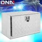 30" Silver Aluminum Truck Pickup Trailer RV Tool Box Storage w/ T-Bar Lock+Keys