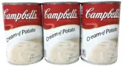 Campbell's Cream of Potato Condensed Soup 10.5 oz 3 Cans Campbells