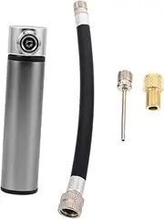 ibasenice Mini Bike Tire Pump Portable Aluminum Alloy Bicycle Air Pump for Road Mountain Bikes Handheld Dual Valve Fit American French