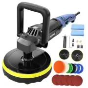 Buffer Polisher, Rotary Buffer 1200W, Car Buffing Kit with Speed 1600-3500RPM,