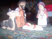 NIB Clay Manger Set from Peru - 5 Pieces