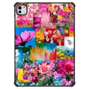 iPad Pro 11-inch (M4) iPad Impact Case Flower Collage Tablet Cases