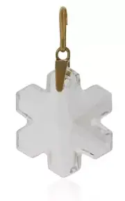 Alex And Ani Crystal Snowflake Necklace Charm with Swarovski Crystal -...