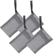 DEARMAMY 4Pcs Mesh Soap Saving Pouches Exfoliating Soap Foaming Bags for Shower Durable Soap Storage Accessories Lightweight Easy to Use for Handmade Soap Bathroom
