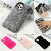 Plush Fuzzy Fluffy Case Cover For S7 S8 S9 S10 S20 Plus S21 FE Note 20 Ultra