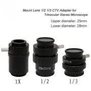 Microscope C Mount Adapter Camera Adapter Lens for Trinocular Stereo Microscopio