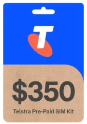 Telstra◉$350 SIM Card Starter Kit 260GB Data◉PrePaid◉1 Year Expiry◉Tri-Cut◉