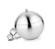 Double-Wall Stainless Steel Insulated Ice Bucket with Lid, 1500 ml, Spherical.