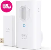 eufy Security Video Doorbell Chime – Add-On for 2K Doorbell, 8 Tones, Battery