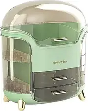 Luxury Cosmetics Storage Box Organiser, Makeup Tool Organiser, Glass Desktop Shelf Organizer for Lipsticks,Jewelry,Masks,and Skincare Items,Elegant and Stylish Makeup Storage