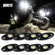8 Pod White LED Rock Lights bluetooth Underglow Lamp for CAN AM POLARIS RZR ATV