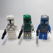 Lego 1x1 Stud + Cloud City Boba Fett, Jango Fett, And Proto Boba custom Blasters