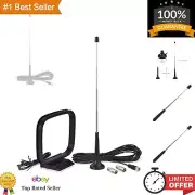 Telescopic FM Antenna and AM Loop Antenna for Indoor Digital HD Radio