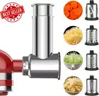 Stainless Steel Slicer Shredder Attachment for Kitchenaid Mixer Cheese Grater