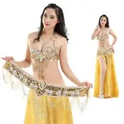BellyDance Costume S/M/L 3pcs Bra&Belt&Skirt Sexy Oriental Dancing Women Clothes