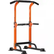 Pull Up Bar Multifunction Power Tower Dip Station Chin Ups Exercises Home Orange