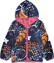 [GuoChe] Boys Winter Coats Sherpa Lined 1970s Disco Retro Grunge Graffiti Toddler Girl Fleece Jacket Peach Baby Boy Clothes