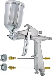 .8mm Mini Gravity Feed Spray Gun with .5mm & 1.0mm Tips & Side Mounted Cup