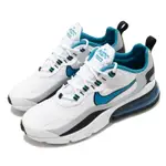 NIKE 休閒鞋 AIR MAX 270 REACT 男鞋 氣墊 舒適 避震 簡約 球鞋 穿搭 白 藍 CT1280101