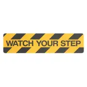 Safety Track 24" x 6" Yellow/Black Watch Your Step Anti-Slip Safety Tape 1 count