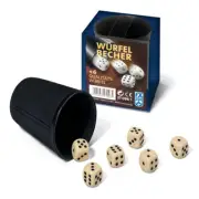 Ravensburger dice cup with 6 dice cup dice game accessories game accessories