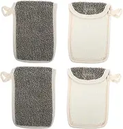 Healeved 3sets Bath Shower Loofah Sponge Soap Holder Handmade Soap Maker 4pcs*3
