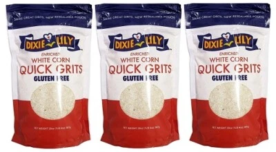 Dixie Lily Gluten Free White Corn Grits 3 Pack