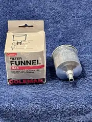 New NOS Coleman Aluminum No. 0 Filter Funnel with Rings - for Lanterns & Stoves