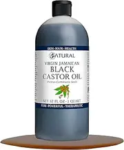 Zatural Black Castor Oil_100% Pure Tropic Jamaican Black Castor Oil 32 Ounce