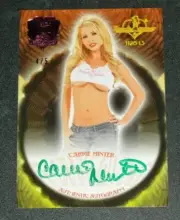 2019 Benchwarmer CARRIE MINTER 25th Anniversary Thanksgiving Auto/5 PLAYBOY Sexy