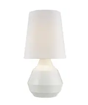 Geo Touch Lamp in White